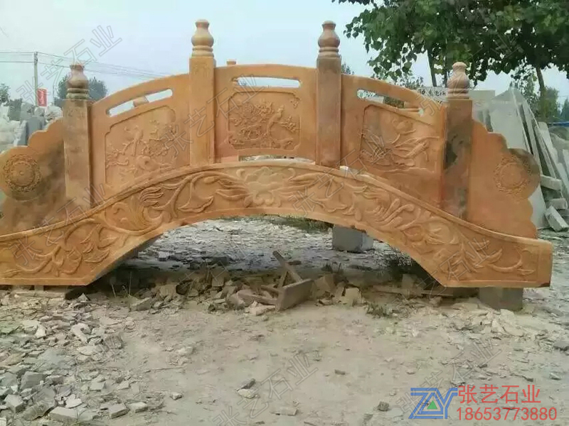 晚霞紅石拱橋石欄桿廠家