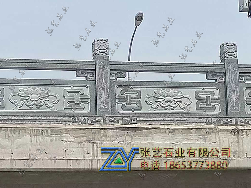 魯灰花紋石欄桿